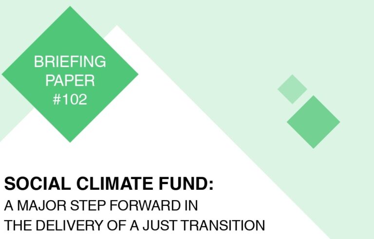 Briefing Paper 102 – Social Climate Fund